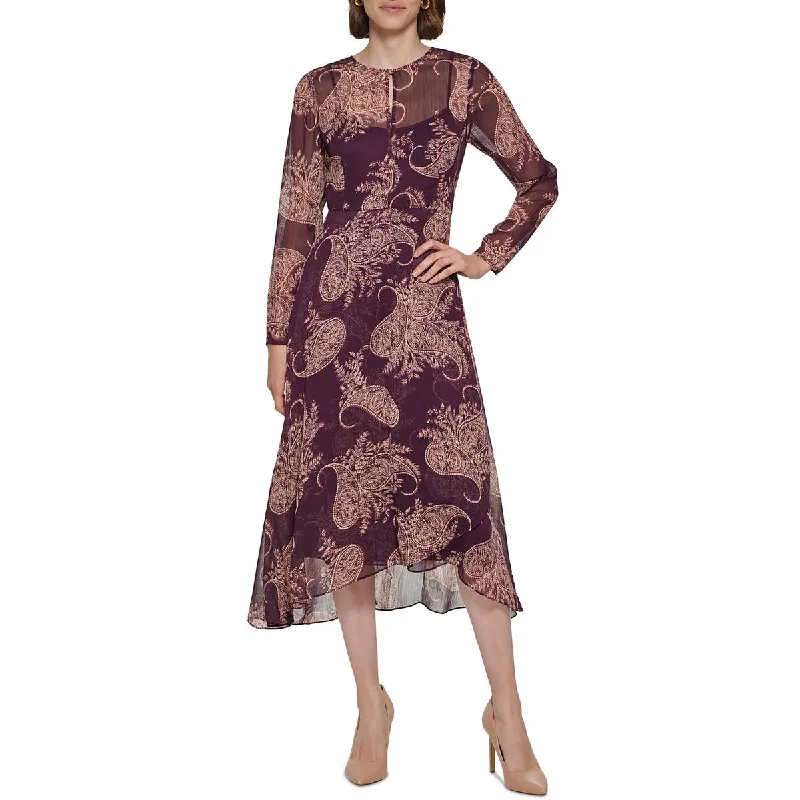 Comfortable Dresses Tommy Hilfiger Womens Paisley Midi Midi Dress
