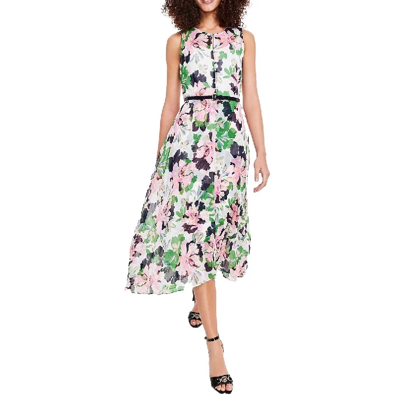 Smart Casuals Tommy Hilfiger Womens Floral Fit & Flare Midi Dress