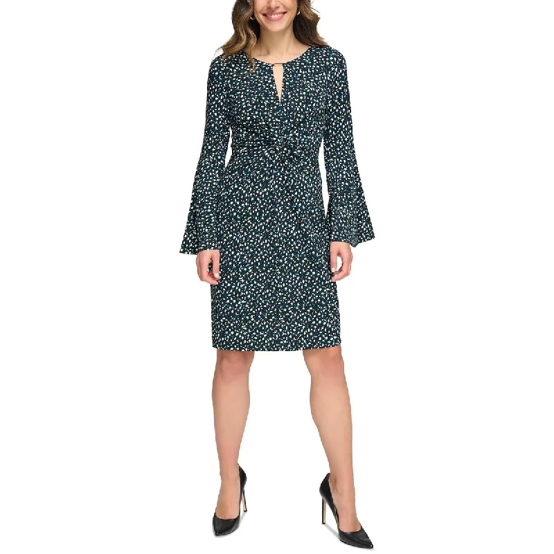 Chic Outfits Tommy Hilfiger Womens Embellished Knee Midi Dress