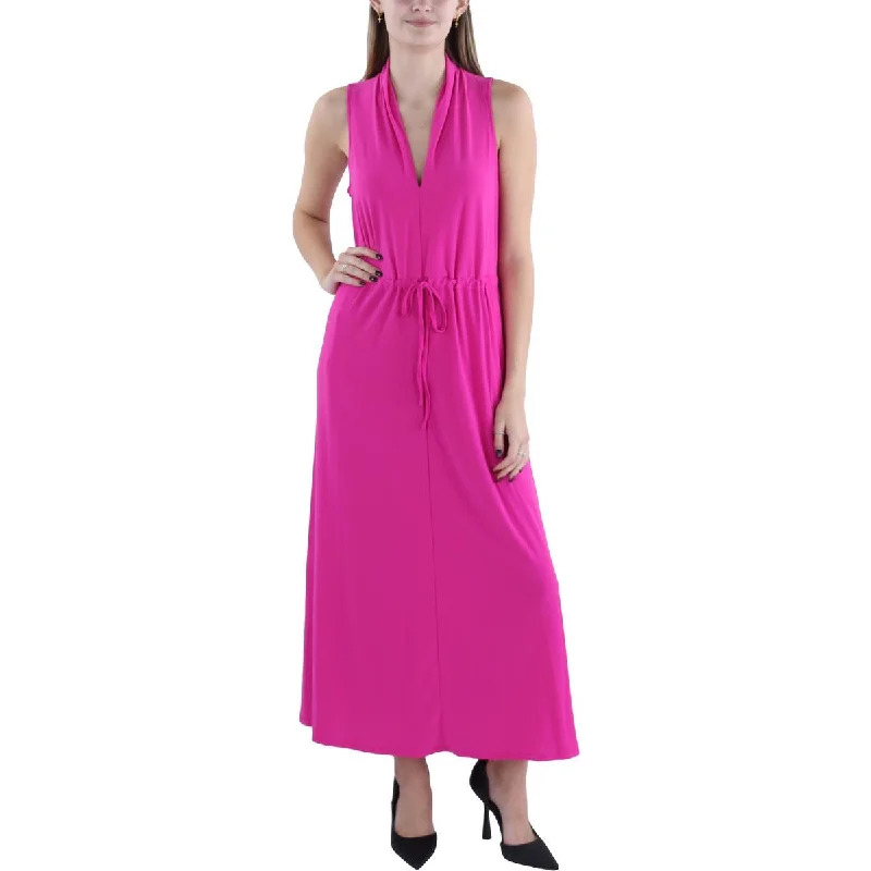 Fashionable Ease Vince Camuto Womens Cowl Neck Cap Sleeve Midi Dress