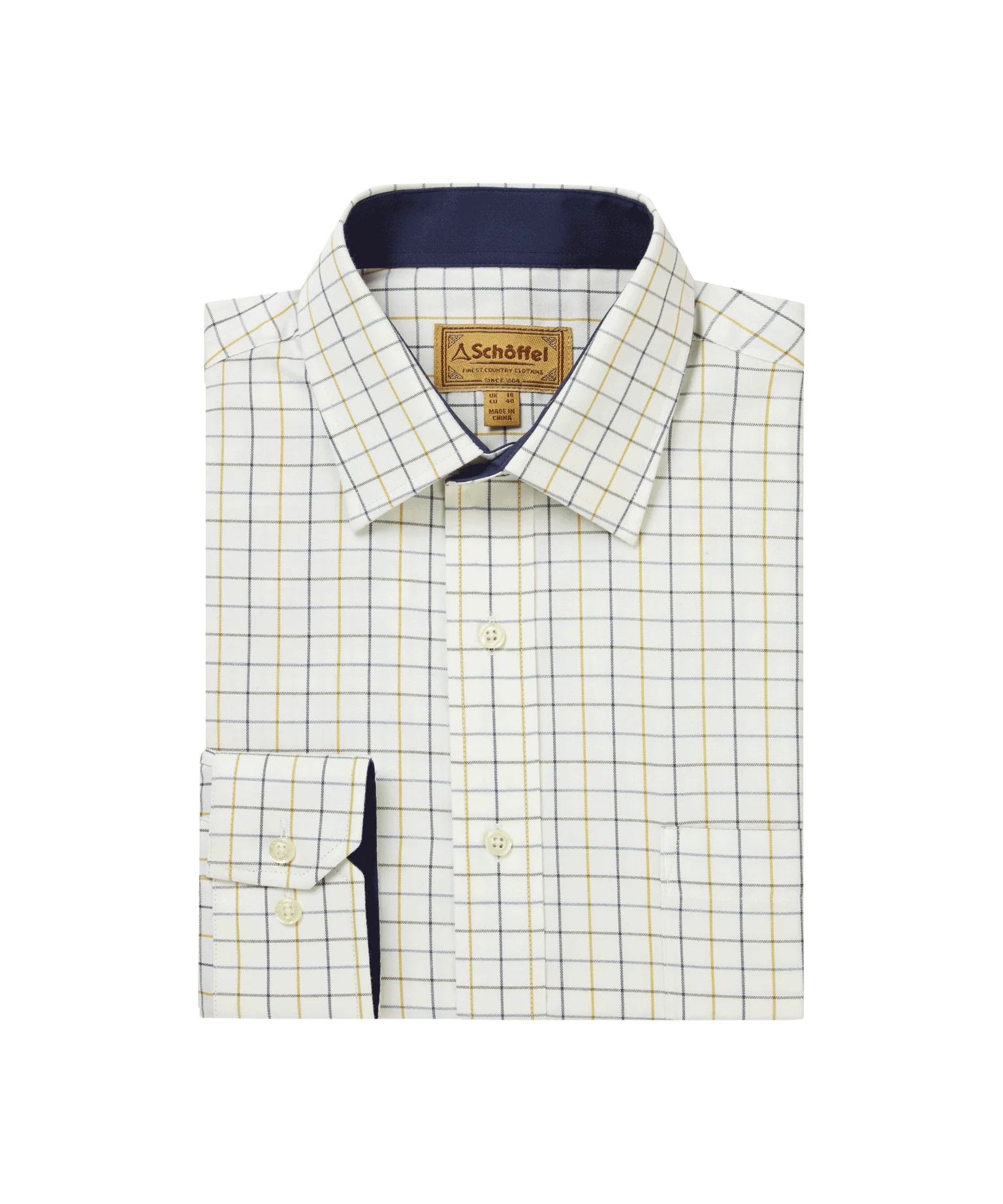 Light Fit Schoffel Men's Burnham Tattersall Classic Shirt