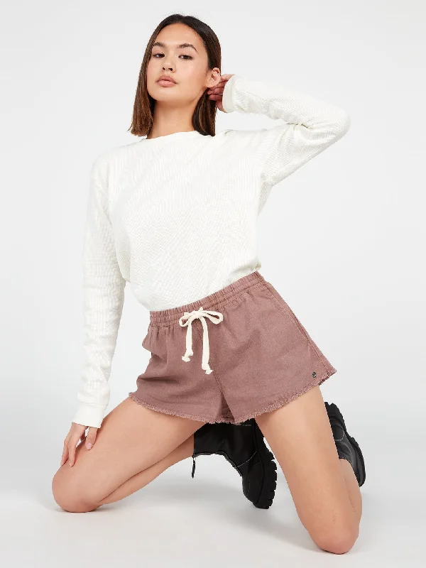 Chic Lounge Strutin Stone Shorts - Raisin