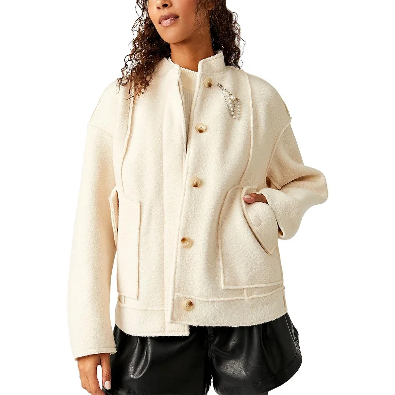 Comfortable Fashion Looks Free People Womens Willow Faux Shearling Heavy Bomber Jacket Comfortable Fashion Looks Free People Womens Willow Faux Shearling Heavy Bomber Jacket