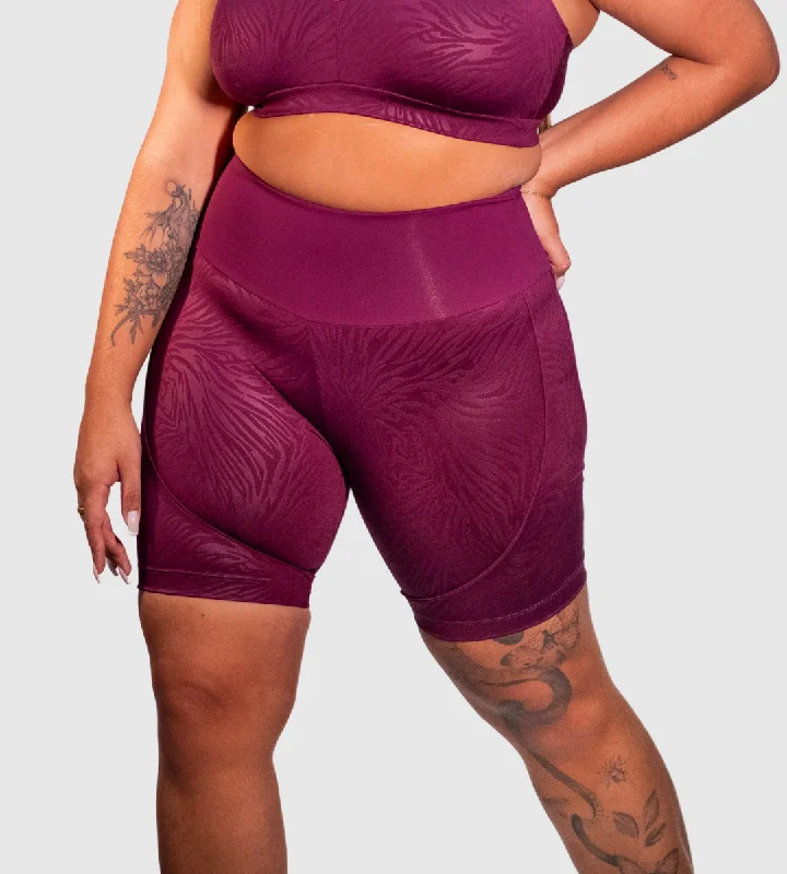 Soft Layers Plus Size High Waisted Compression Shorts with Cellulite-Masking Technology