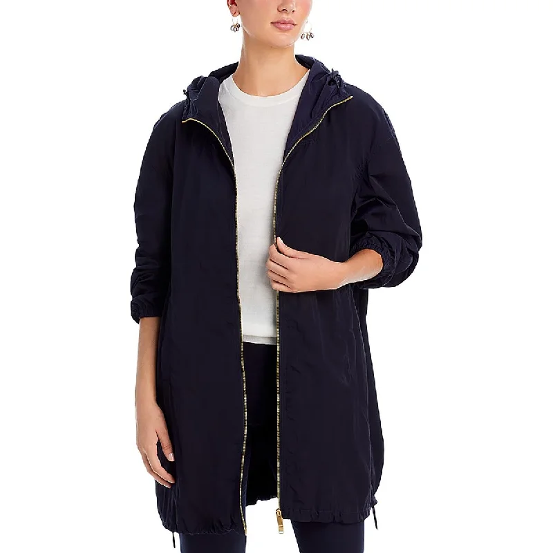 Comfortable Jeans Fabiana Filippi Womens Hooded Long Sleeve Windbreaker Jacket