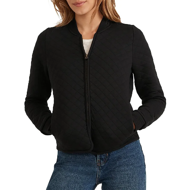 Sporty Wear Marine Layer Womens Quilted Long Sleeve Bomber Jacket