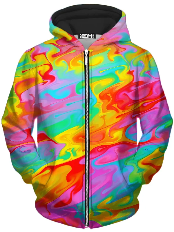 Soft Fabrics Summer Solstice Unisex Zip-Up Hoodie