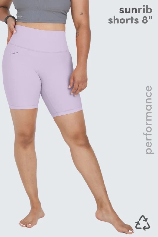 Casual Comfort W Sun Rib Shorts 8" - Orchid