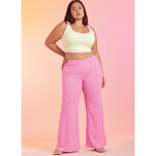 Cozy Outfit Simplicity Skirt and Trousers S9752