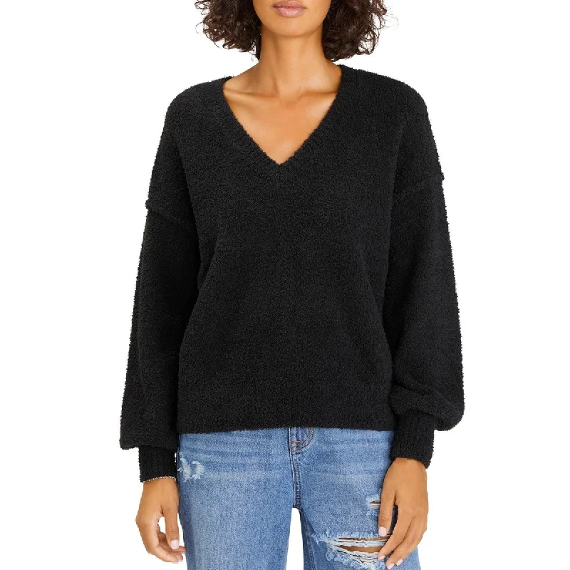 Breathable Style Sanctuary Womens Chenille Pullover V-Neck Sweater