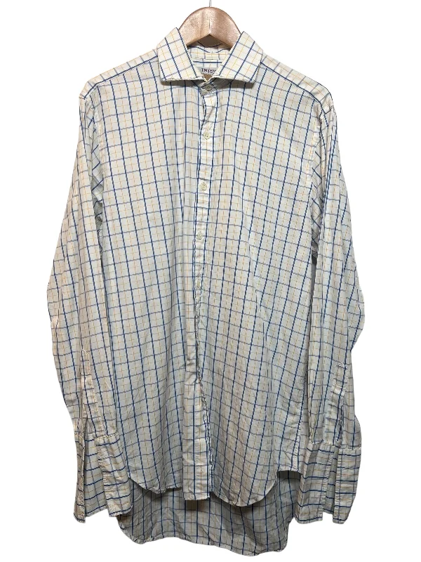 Relaxed Fit TM Lewin Mens Long Sleeved White Shirt (Size XL)