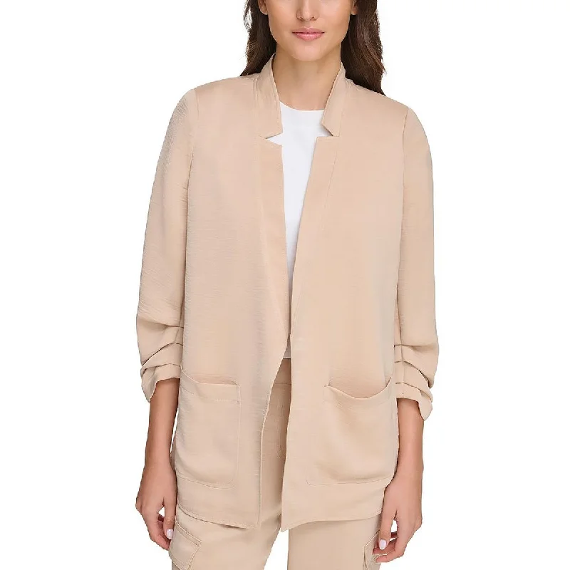 Everyday Comfort Womens 3/4 Sleeve Suit Separate Open-Front Blazer