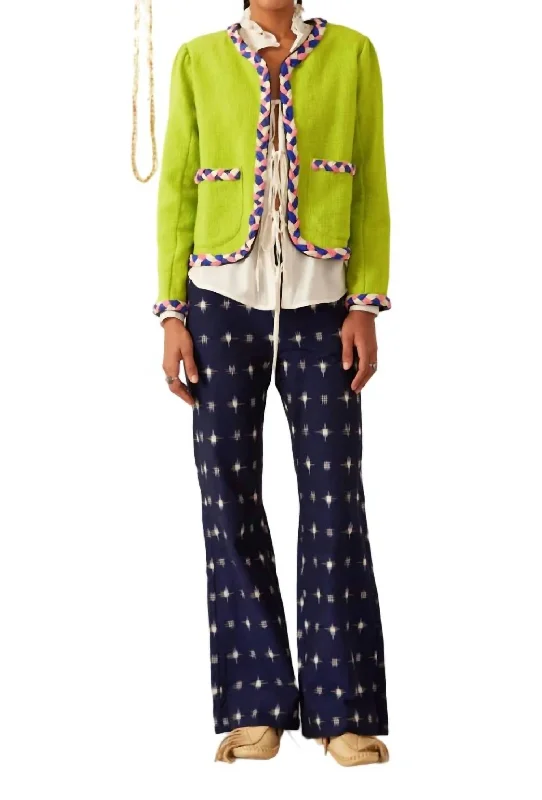 Weekend Comfort Marilou Acid Jacket In Emerald