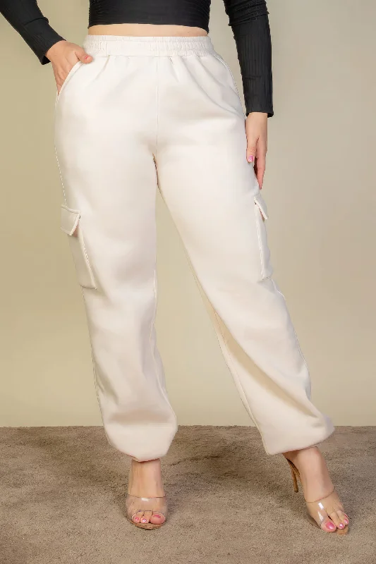 Light Dressing Plus Size Side Pocket Drawstring Sweatpants