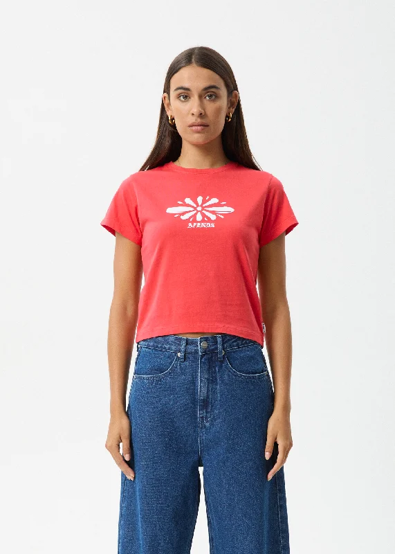 Versatile Comfort AFENDS Womens Dash - Baby Tee - Washed Tomato