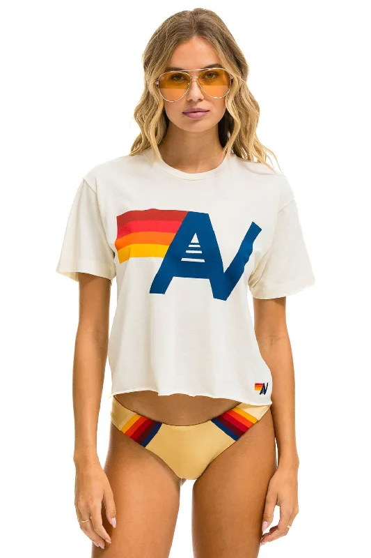 Modern Comfort LOGO BOYFRIEND TEE - VINTAGE WHITE