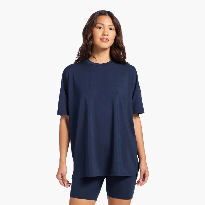 Cozy Chic Wear Biker Short Set | Navy