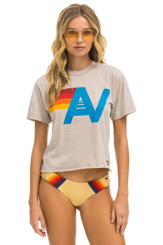 Stylish Ease LOGO BOYFRIEND TEE - SAND