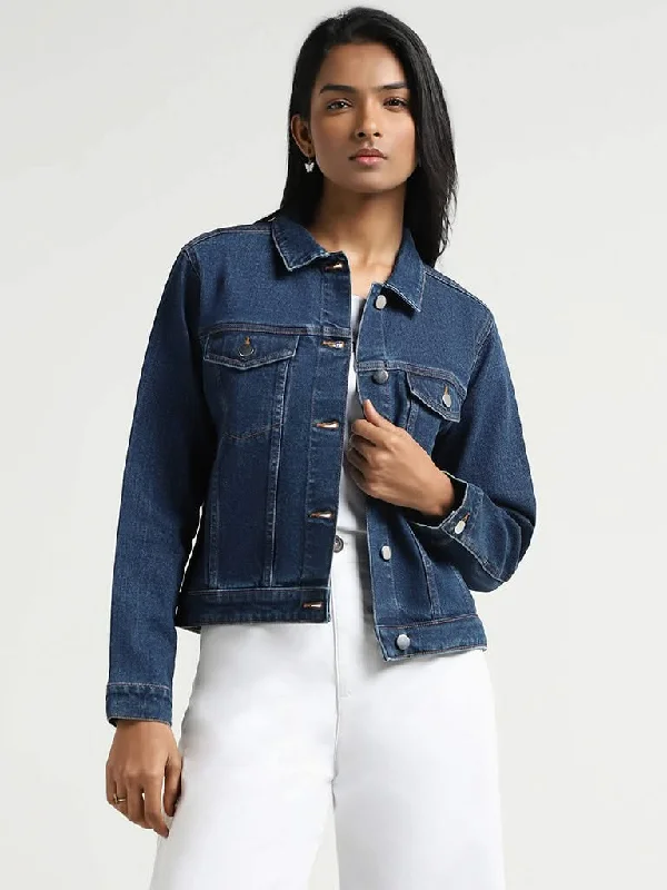 Cozy Footwear LOV Dark Blue Denim Jacket