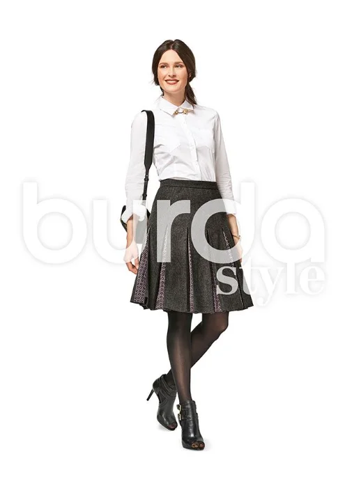 Effortless Looks Burda Pleated Skirts 6466