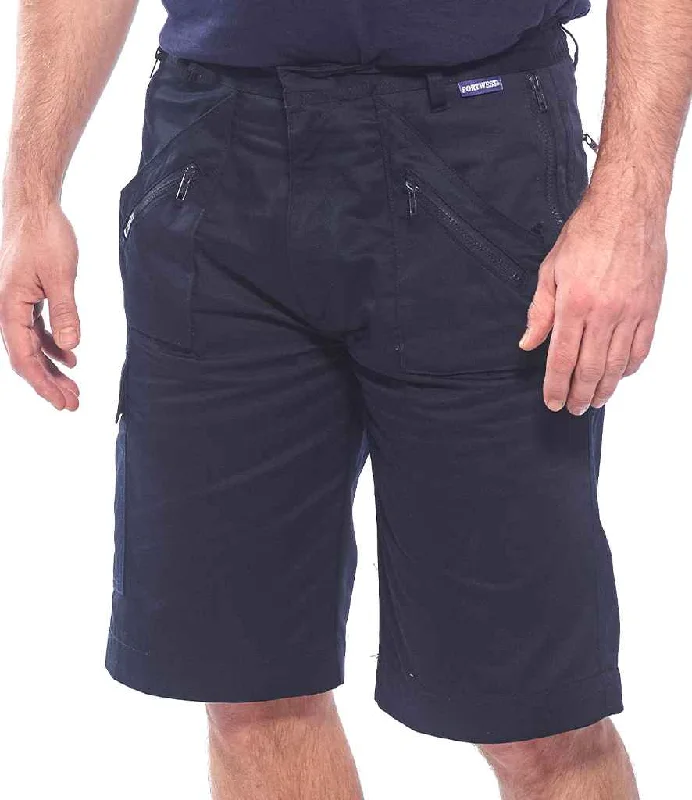 Casual Elegance Portwest Action Shorts | Dark Navy