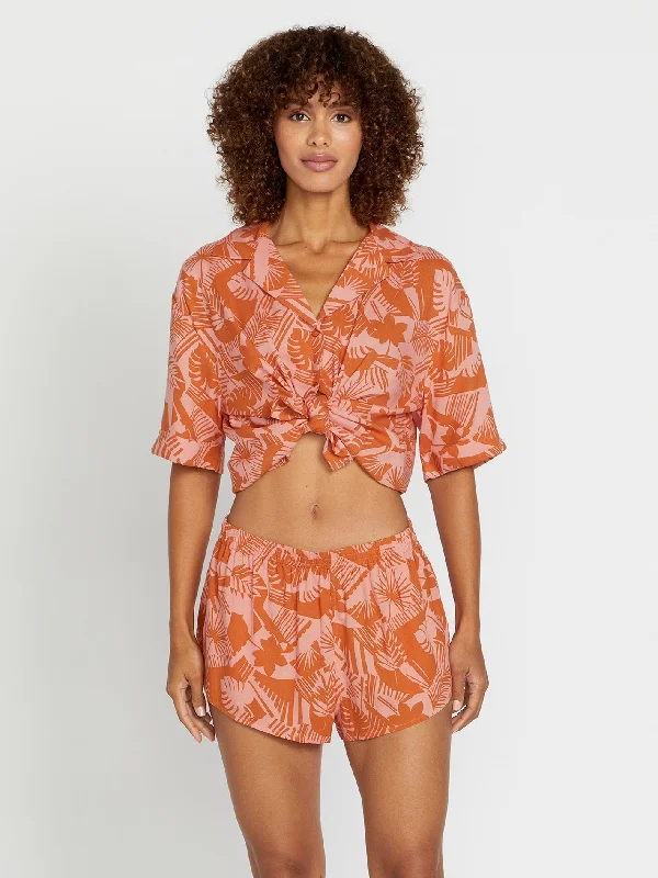 Relaxed Fashion Off Tropic Shorts - Burnt Sienna