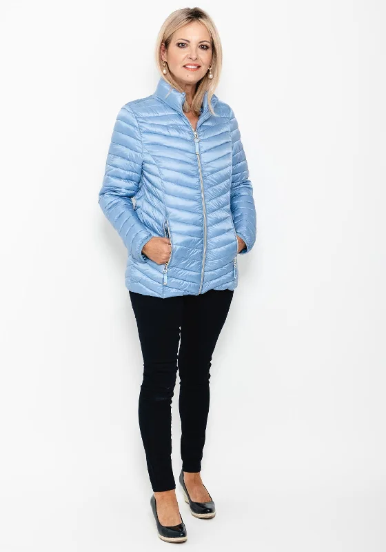 Weekend Comfort Normann Down Free Quilted Short Jacket, Blue