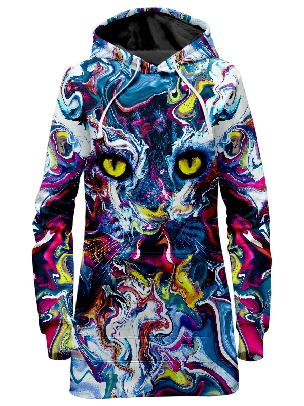 Comfortable Looks Feline Vision Hoodie Dress