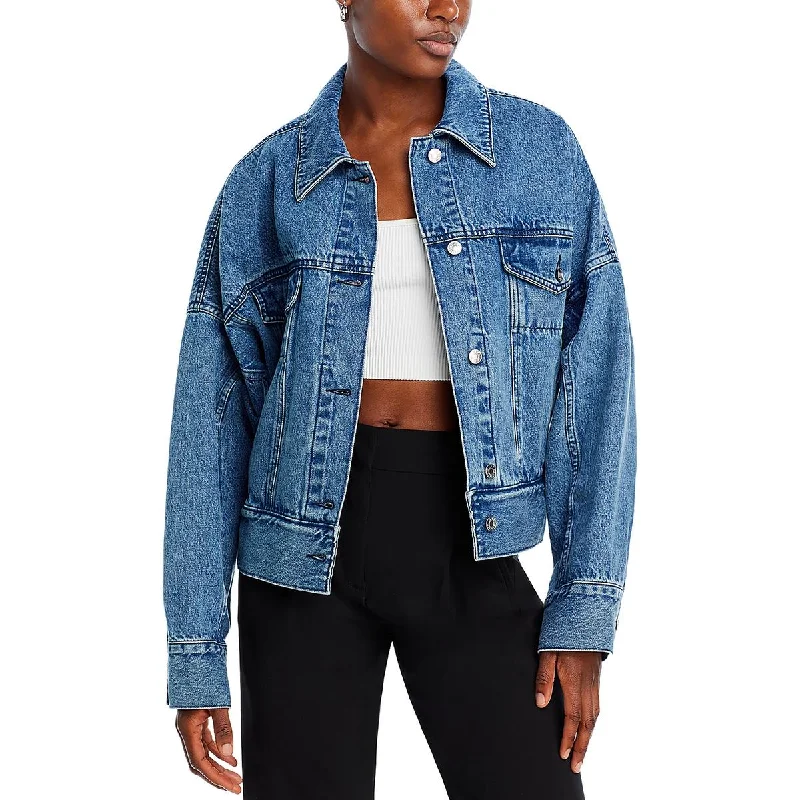 Chic Outfits 3.1 Phillip Lim Womens Boxy Trucker Denim Jacket