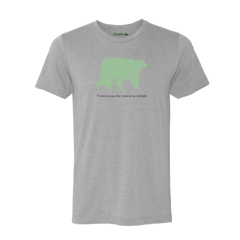 Easygoing Style Bear Tee - Heather Gray