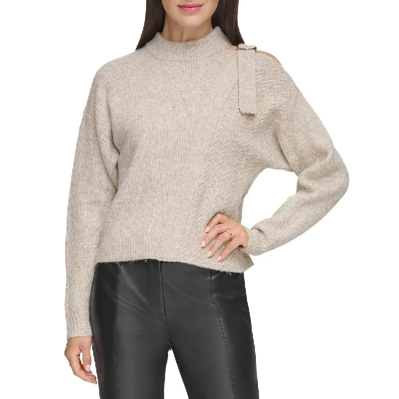 Sporty Comfort DKNY Womens Ribbed Top Pullover Sweater