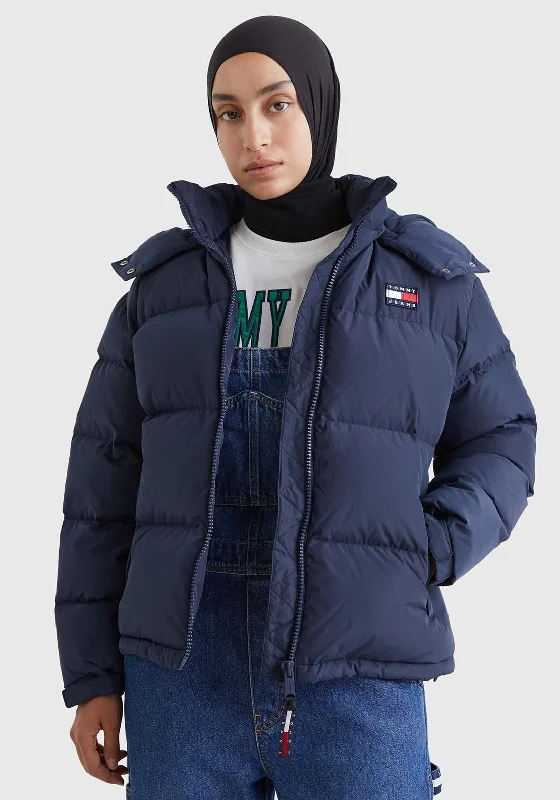 Stylish Ease Tommy Jeans Womens Alaska Puffer Jacket, Twilight Navy