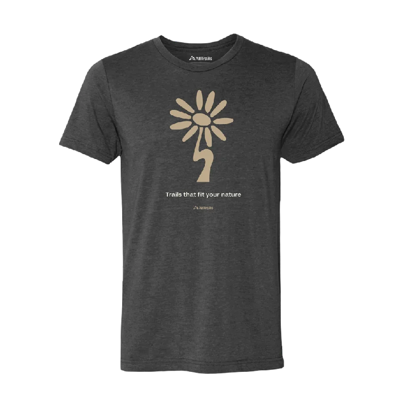 Fashionable Ease Wildflower Tee - Charcoal