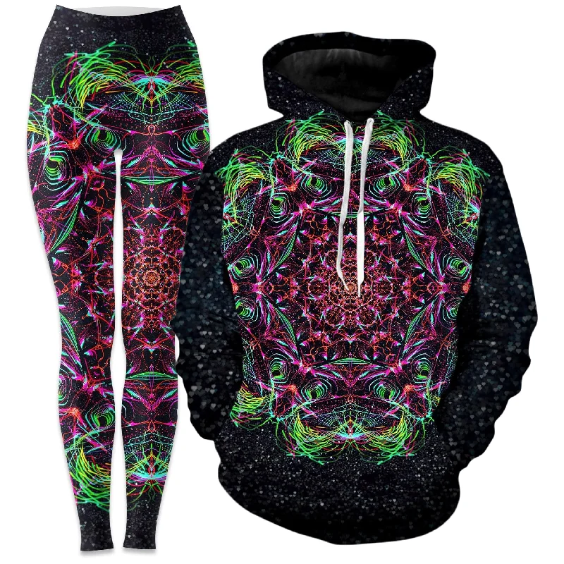 Comfortable Jeans Galactic Portal Hoodie and Leggings Combo
