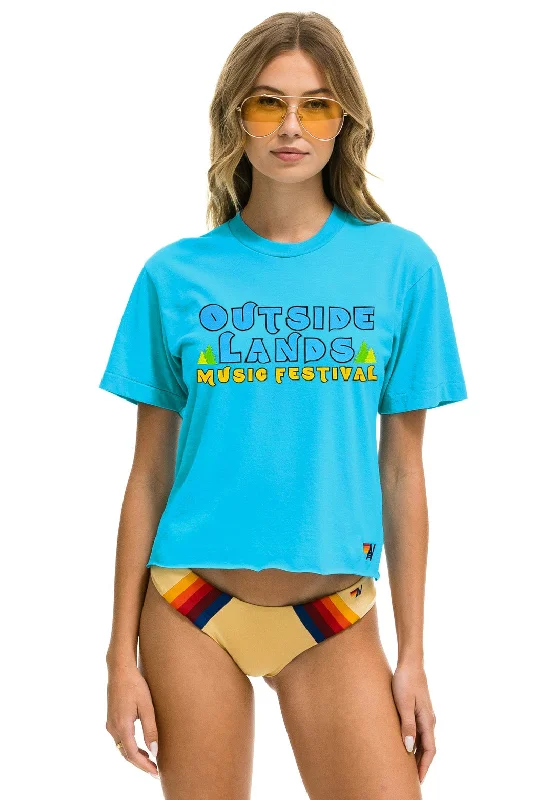 Comfortable Fashion OUTSIDE LANDS 2024 BOYFRIEND TEE - NEON BLUE