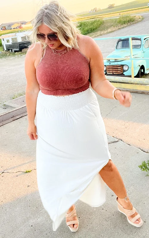 Modern Chic Don't Walk Away Maxi Skirt - Final Sale