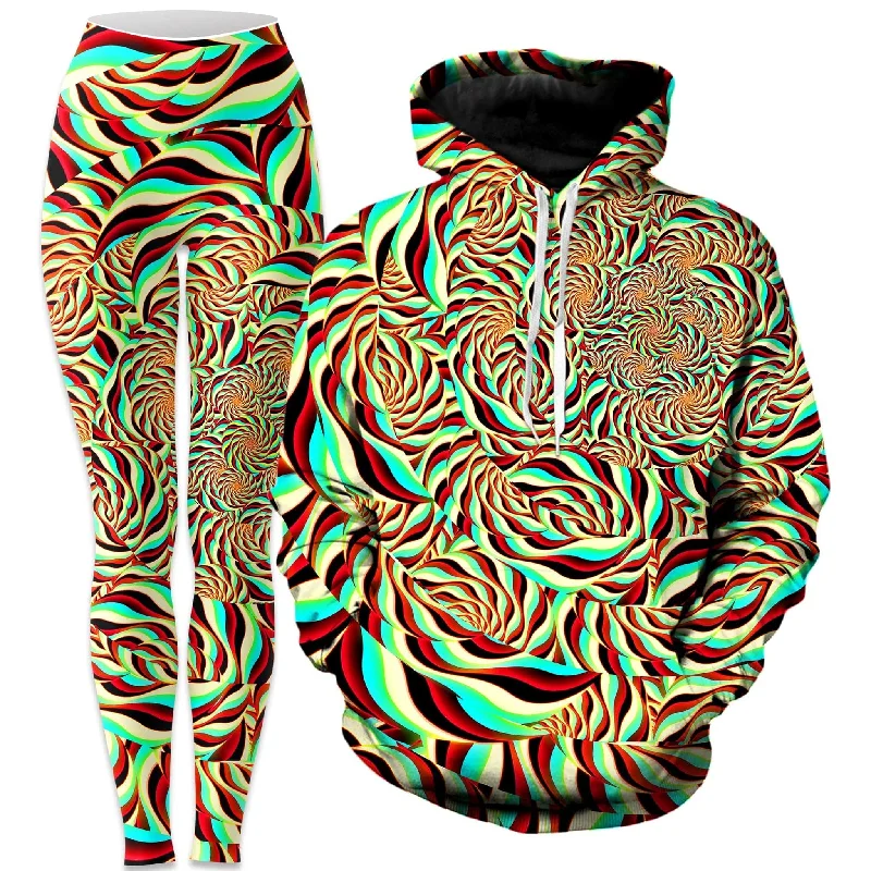 Relaxed Wear Horizon Trippy Hoodie and Leggings Combo