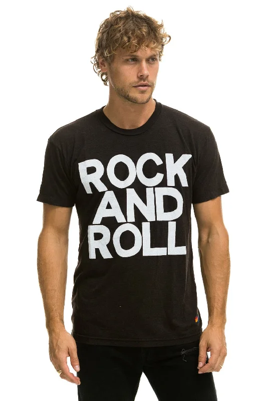 Elegant Wear ROCK AND ROLL TEE - BLACK