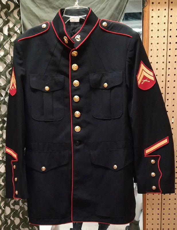 Soft Knitwear Authentic Very Rare 48L USMC Dress Blue Jacket - SOLD