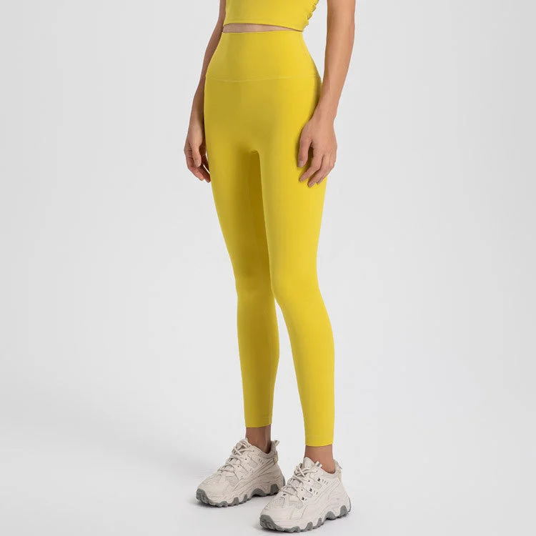 Weekend Style Ultra soft hip lift high waist stretch nude yoga pants 25 Colors