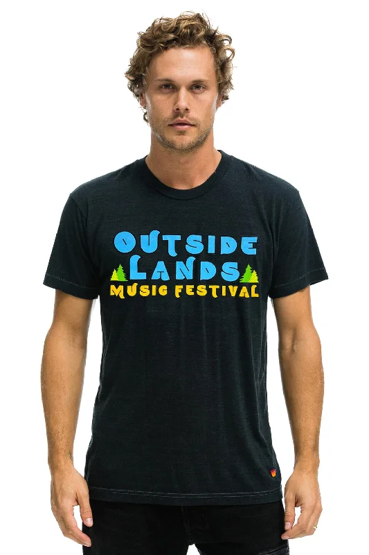 Cozy Pants OUTSIDE LANDS 2024 UNISEX CREW TEE - CHARCOAL
