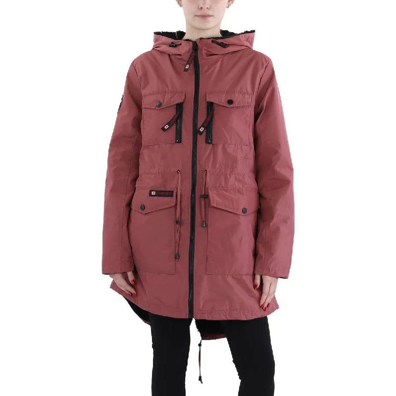 Effortless Looks Canada Weather Gear Womens Faux Fur Cold Weather Anorak Jacket