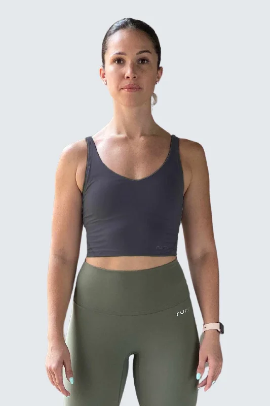 Easygoing Style W SunSoft Tank Bra - Graphite