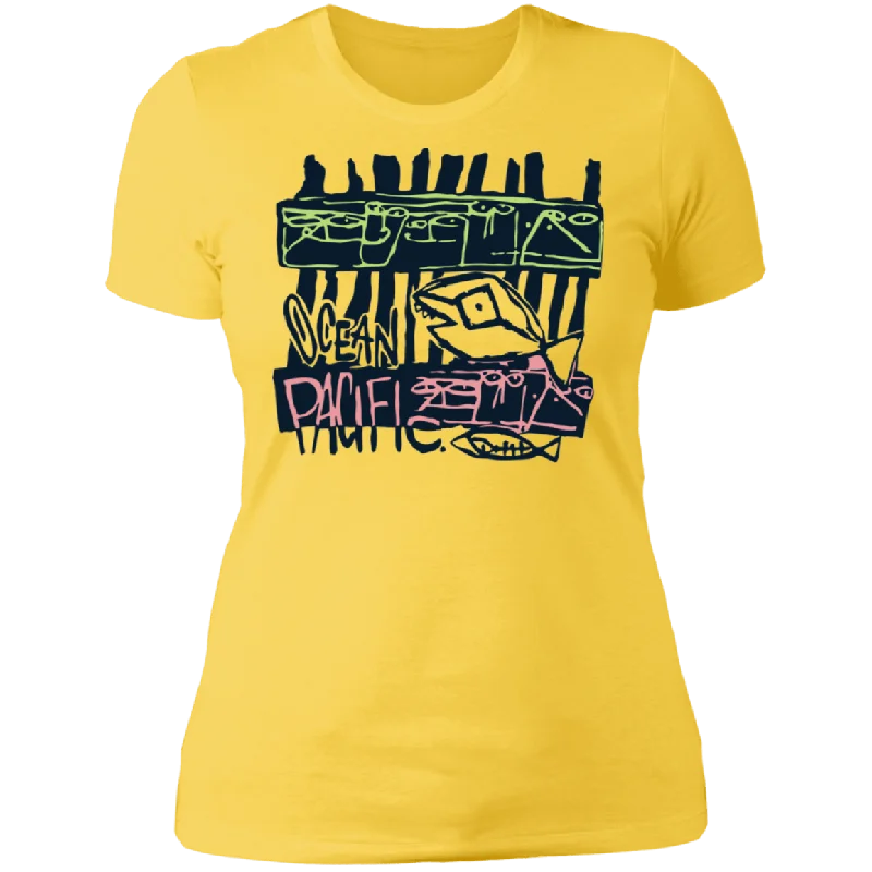 Breezy Style Her Fish On Palms Tee
