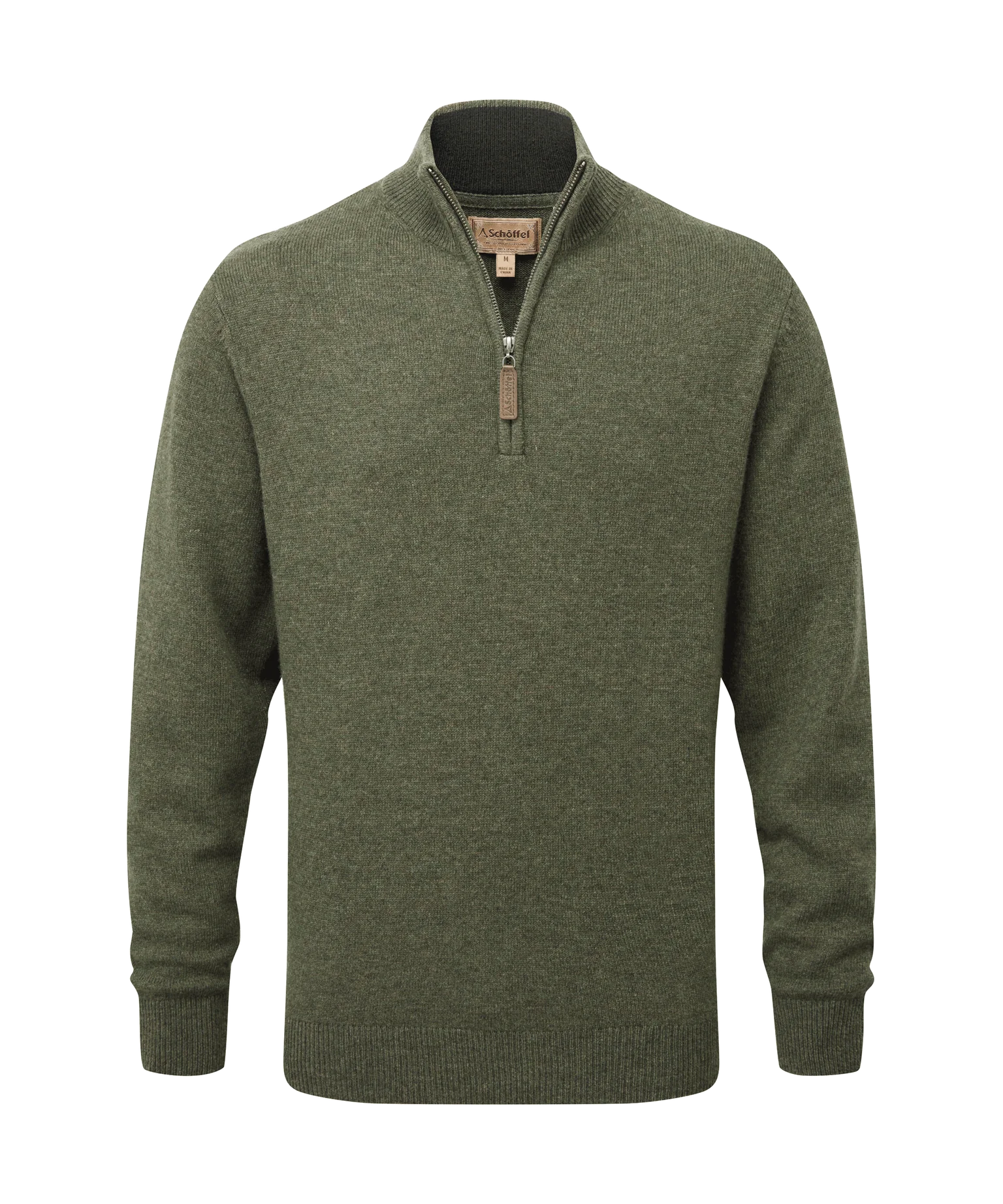 Cozy Knits Schoffel Men's Lewis Lambswool Zip Sweater