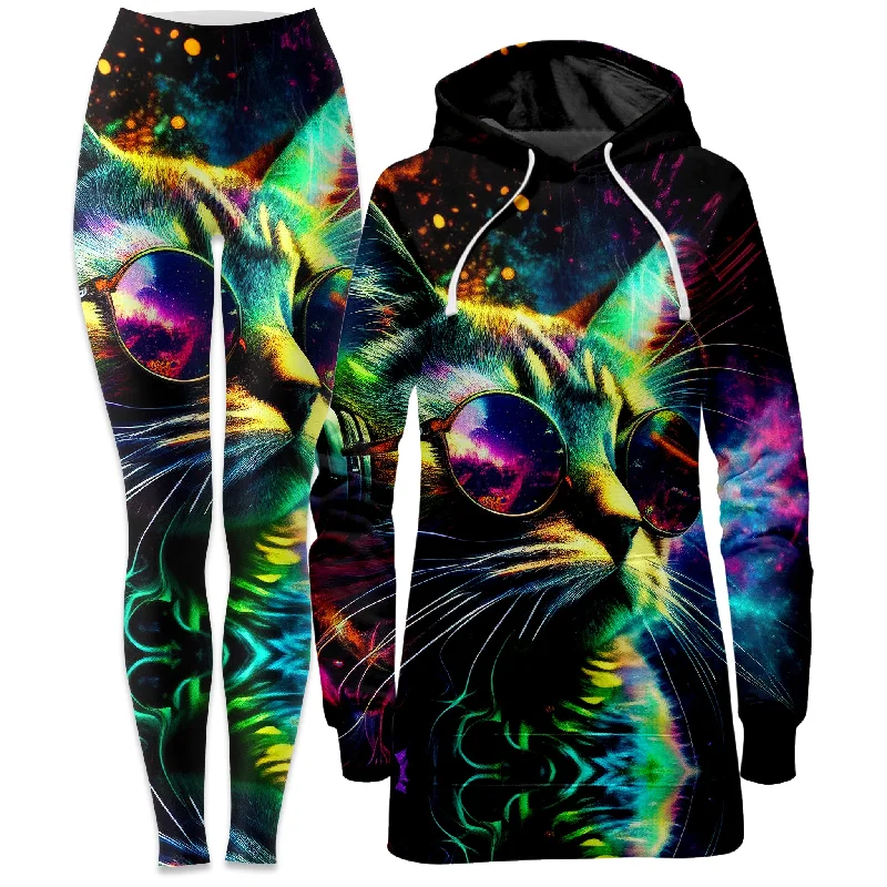 Light Comfort Enjoy the Views Hoodie Dress and Leggings Combo