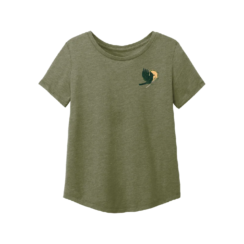 Fresh Comfort Mountain Jay Women's Tee - Heather Moss