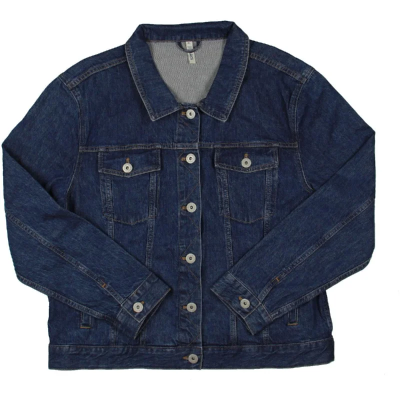Casual Comfort Jag Jeans Womens Collar L Denim Jacket