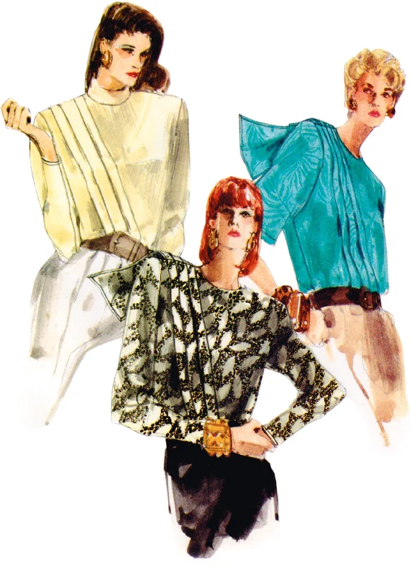 Chic Relaxation Vogue Vintage Blouses V1980