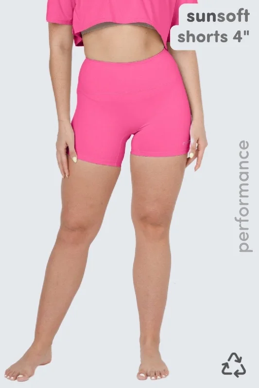Casual Chic Wear W SunSoft Flow Shorts 4" - Rose Glow